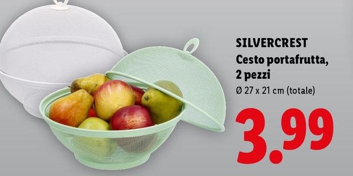 Silvercrest - Cesto Portafrutta, 2 Pezzi