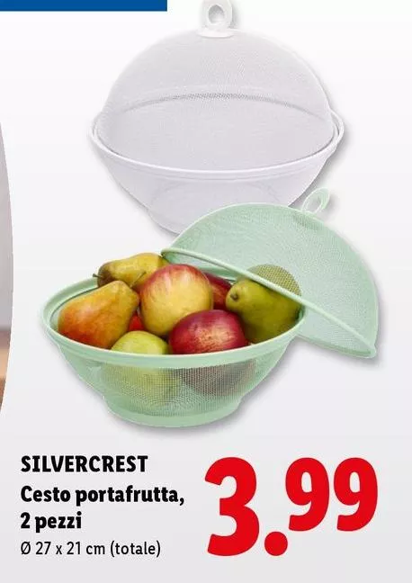 Silvercrest - Cesto Portafrutta, 2 Pezzi