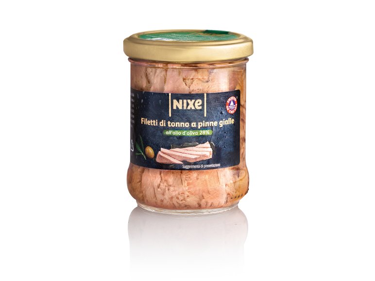 Filetti di tonno a pinne gialle all'olio d'oliva