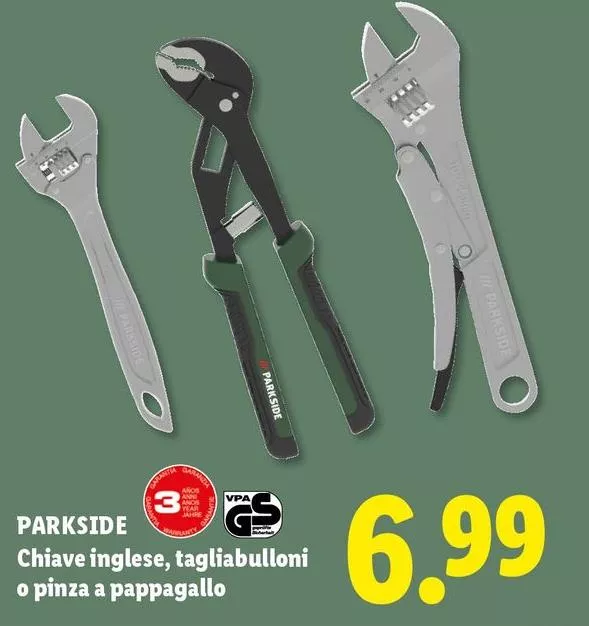 Parkside - Chiave Inglese, Tagliabulloni O Pinza A Pappagallo