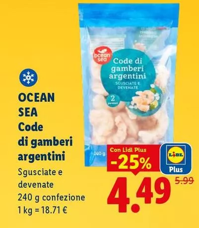 Ocean Sea - Code Di Gamberi Argentini