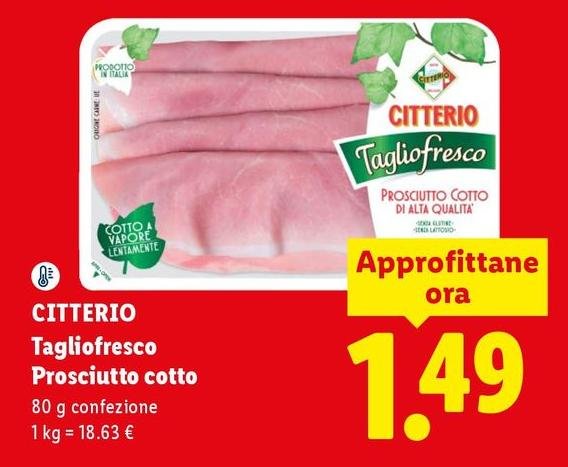 Citterio - Tagliofresco Prosciutto Cotto