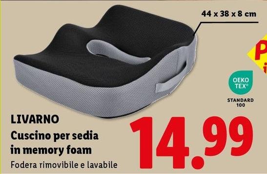 Livarno - Cuscino Per Sedia In Memory Foam