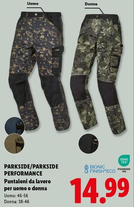 Parkside/Parkside Performance - Pantaloni Da Lavoro Per Uomo O Donna