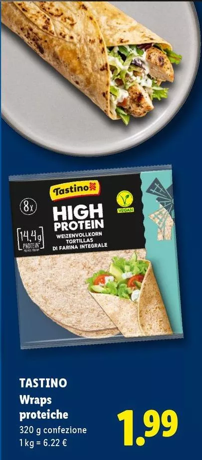 Tastino - Wraps Proteiche