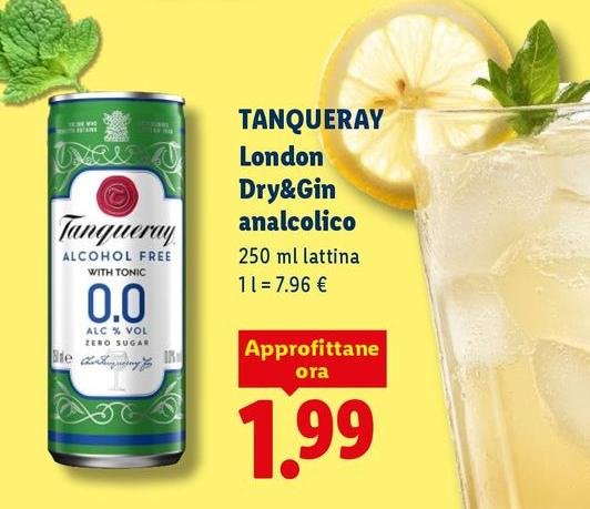 Tanqueray - London Dry&Gin Analcolico