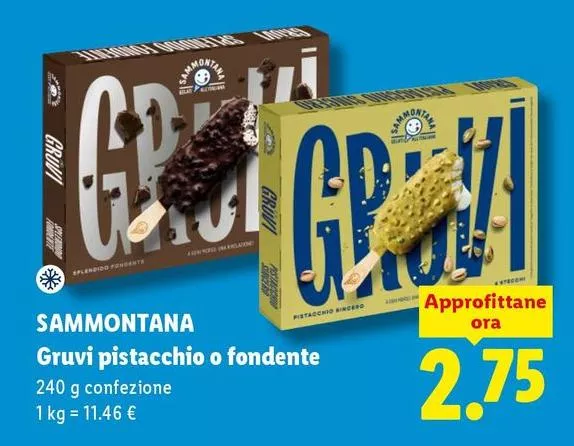 Sammontana - Gruvi Pistacchio O Fondente