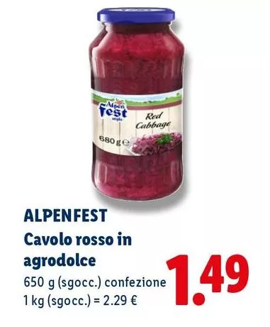 Alpen Fest - Cavolo Rosso In Agrodolce