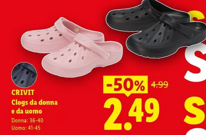 Crivit - Clogs Da Donna E Da Uomo