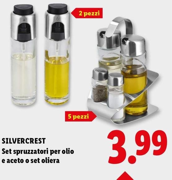 Silvercrest - Set Spruzzatori Per Olio E Aceto O Set Oliera