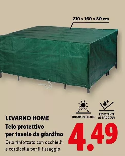 Livarno Home - Telo Protettivo Per Tavolo Da Giardino