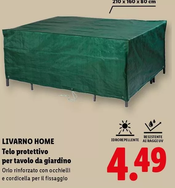Livarno Home - Telo Protettivo Per Tavolo Da Giardino