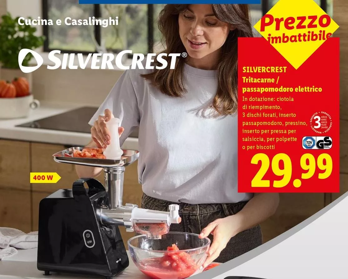 Silvercrest - Triceane/Passapomodoro Elettrico