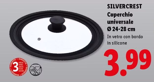 Silvercrest - Coperchio Universale Ø 24-28 Cm