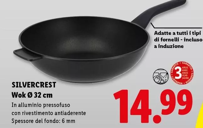 Silvercrest - Wok Ø 32 Cm