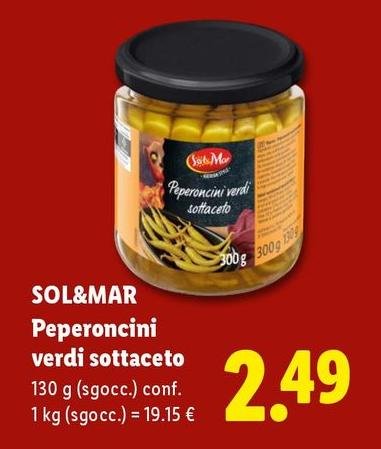 Sol & Mar - Peperoncini Verdi Sottaceto