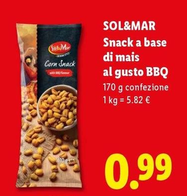Sol & Mar - Snack A Base Di Mais Al Gusto Bbq