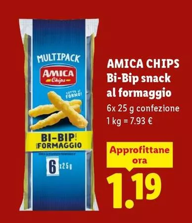 Amica Chips - Bi-Bip Snack Al Formaggio