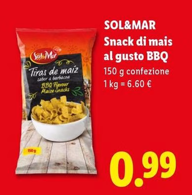 Sol & Mar - Snack Di Mais Al Gusto Bbq