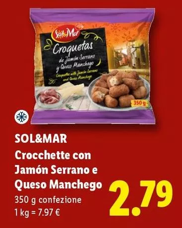 Sol & Mar - Crocchette Con Jamón Serrano E Queso Manchego