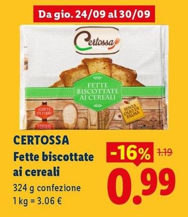 Certossa - Fette Biscottate Ai Cereali