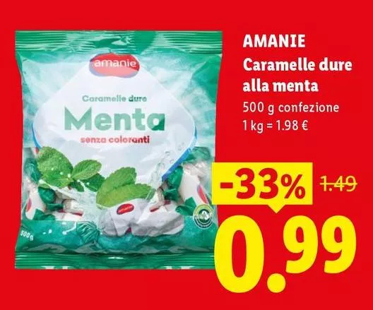 Amanie - Caramelle Dure Alla Menta