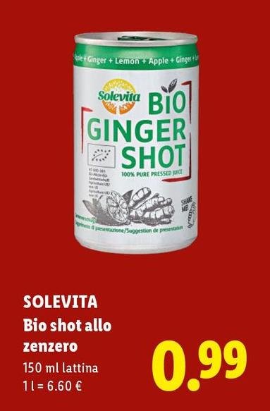 Solevita - Bio Shot Allo Zenzero