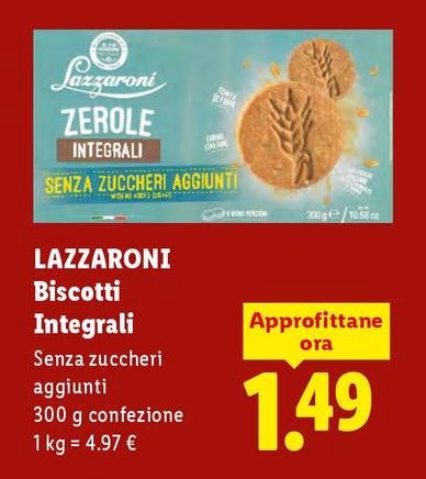 Lazzaroni - Biscotti Integrali