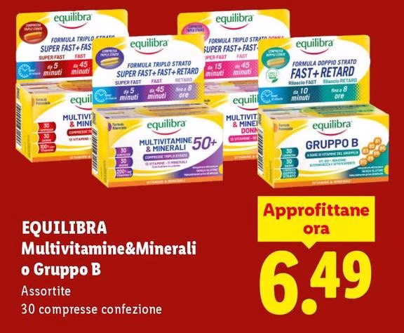 Equilibra - Multivitamine&Minerali O Gruppo B