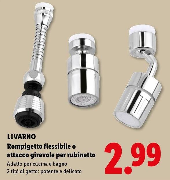 Livarno - Rompigetto Flessibile O Attacco Girevole Per Rubinetto