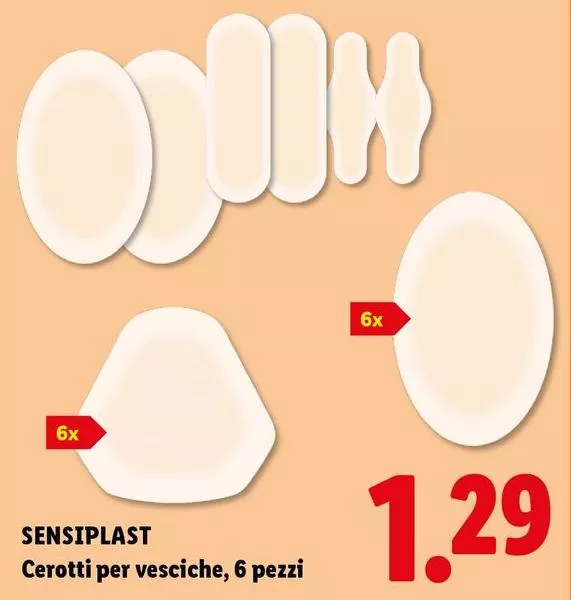 Sensiplast - Cerotti Per Vesiche, 6 Pezzi