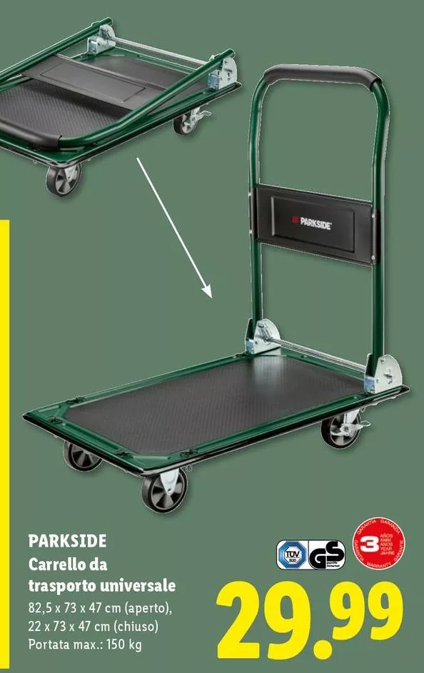 Parkside - Carrello Da Trasporto Universale