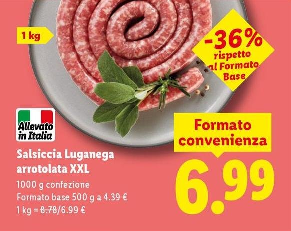 Salsiccia Luganega Arrotolata XXL