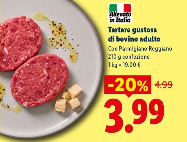 Tartare Gustosa Di Bovino Adulto