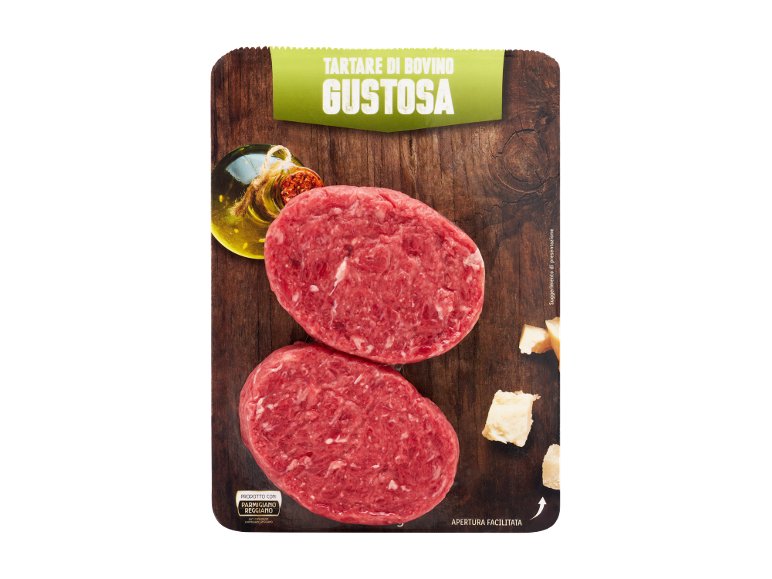 Tartare gustosa di bovino adulto