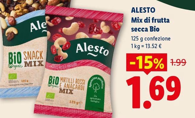 Alesto - Mix Di Frutta Secca Bio