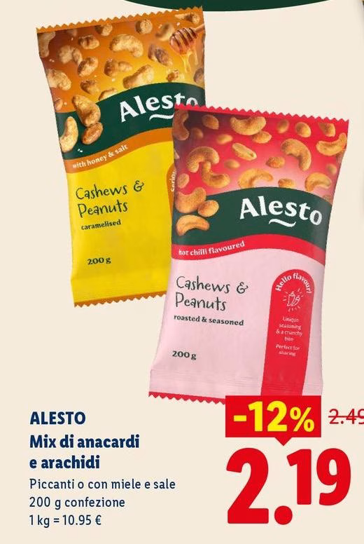 Alesto - Mix Di Anacardi E Arachidi