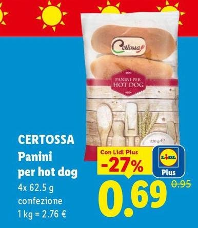 Certossa - Panini Per Hot Dog