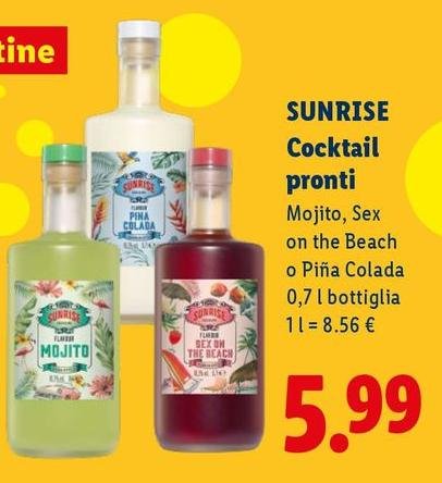 Sunrise - Cocktail Pronti