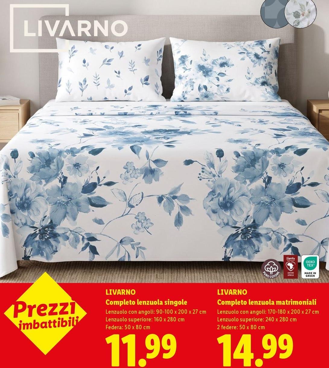 Livarno - Completo Lenzuola Singolo