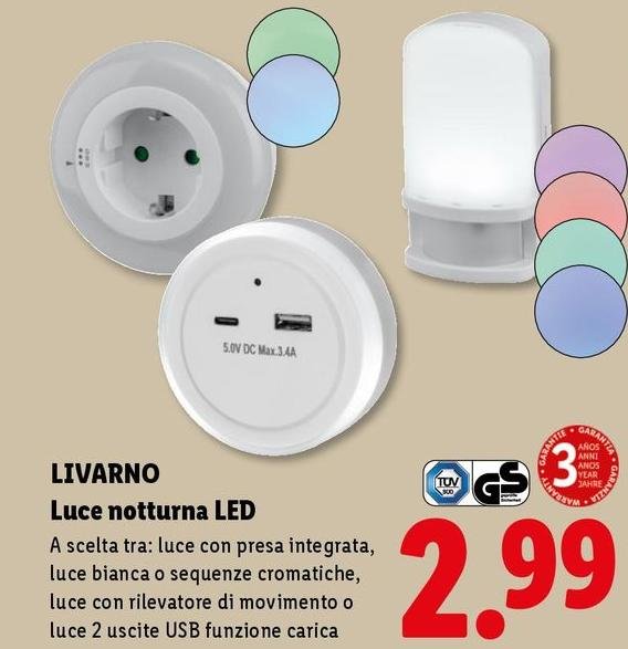 Livarno - Luce Notturna Led