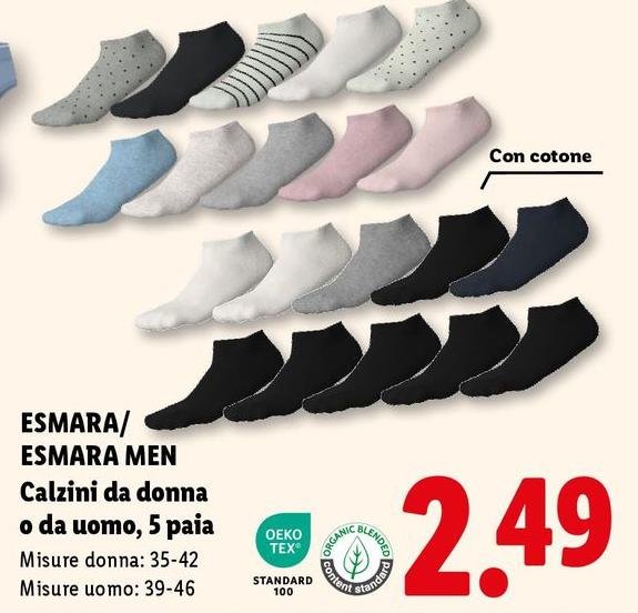 Esmara/Men - Calzini Da Donna O Da Uomo/5 Paia