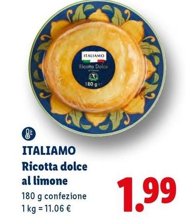 Italiamo - Ricotta Dolce Al Limone