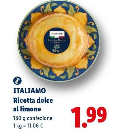 Italiamo - Ricotta Dolce Al Limone