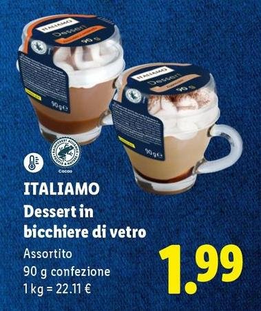 Italiamo - Dessert In Bicchiere Di Vetro
