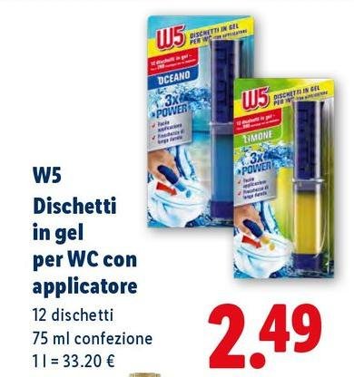 W5 - Dischetti In Gel Per WC Con Applicatore