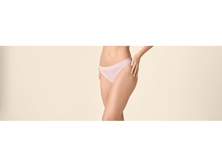 Perizoma a costine da donna, 3 pezzi