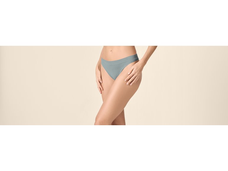 Perizoma a costine da donna, 3 pezzi