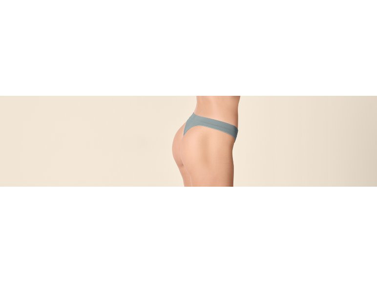 Perizoma a costine da donna, 3 pezzi