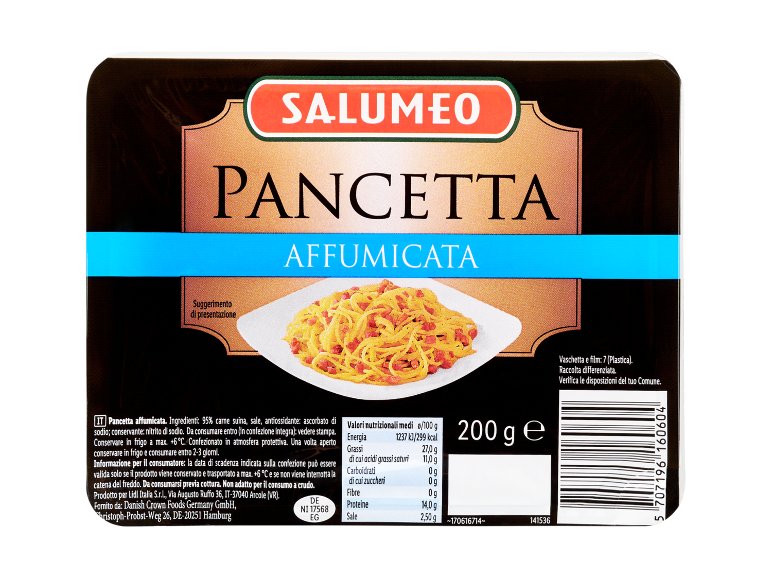 Pancetta a cubetti affumicata